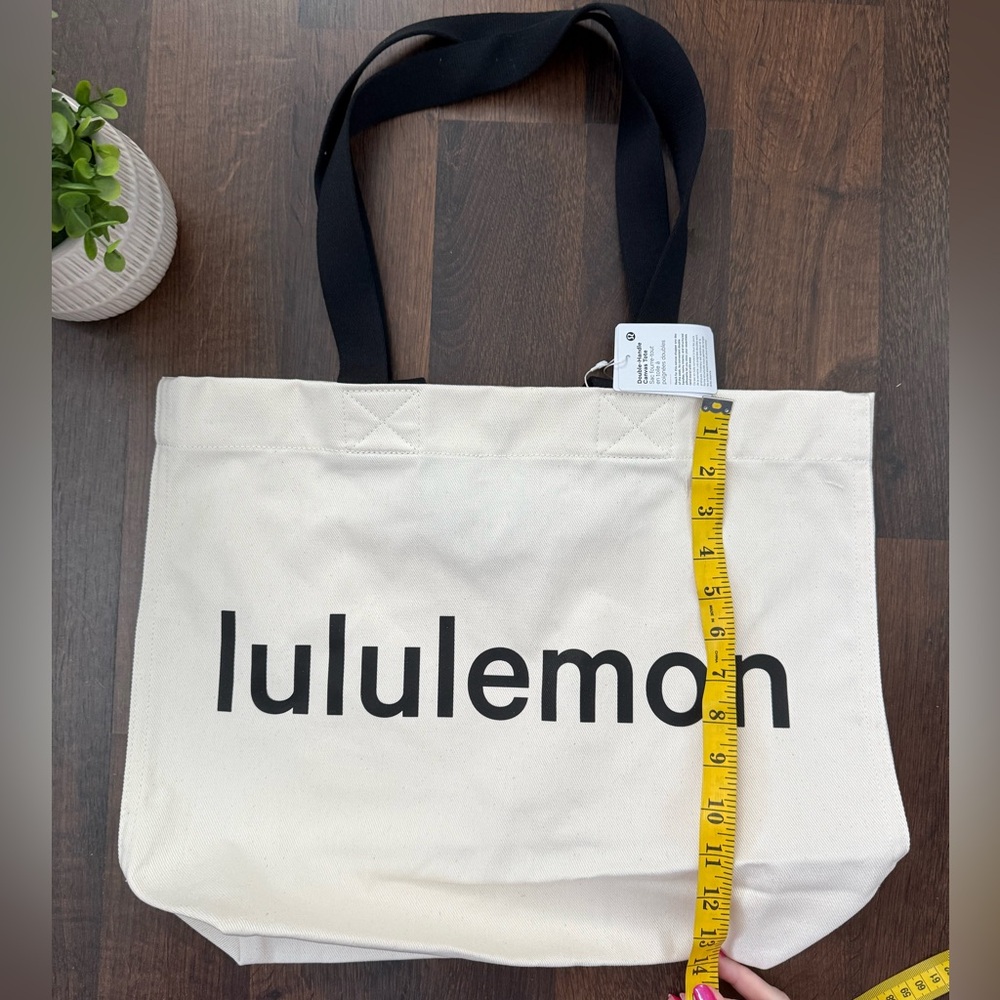 🆕 Lululemon Canvas Double Handle Tote Bag - Picture 4 of 15